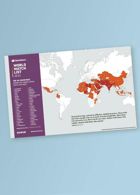 World Watch List 2022 - A1 Map image