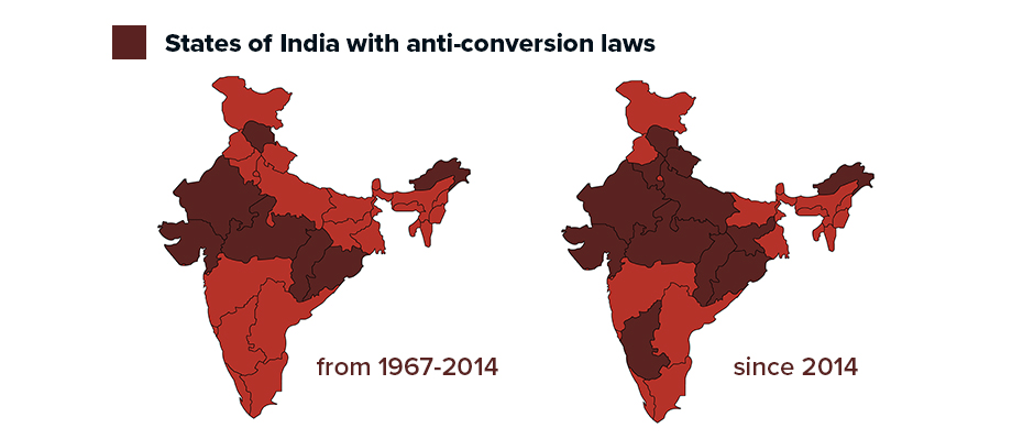 anti-conversion laws map