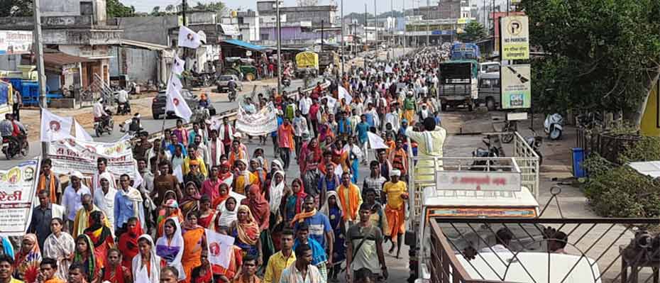 Demonstrations in Madhya Pradesh