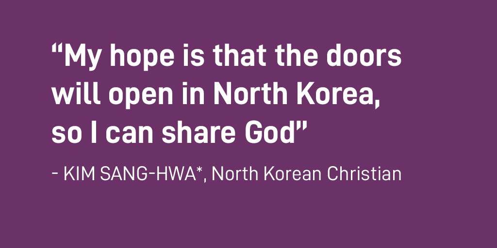 Sang-Hwa's hope for North Korea