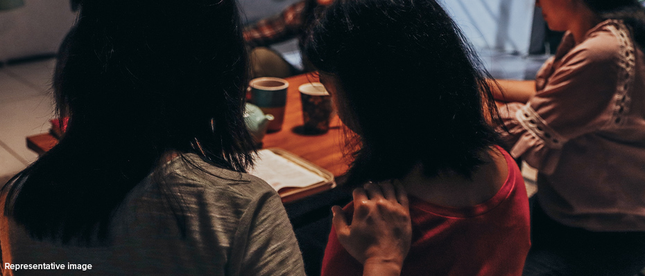 A group gathered around a table