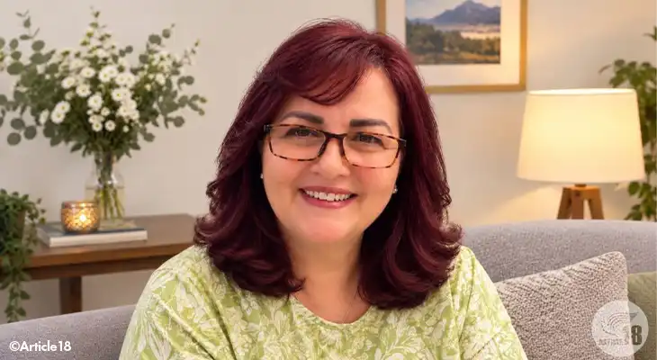 An Iranian woman called Lida smiling